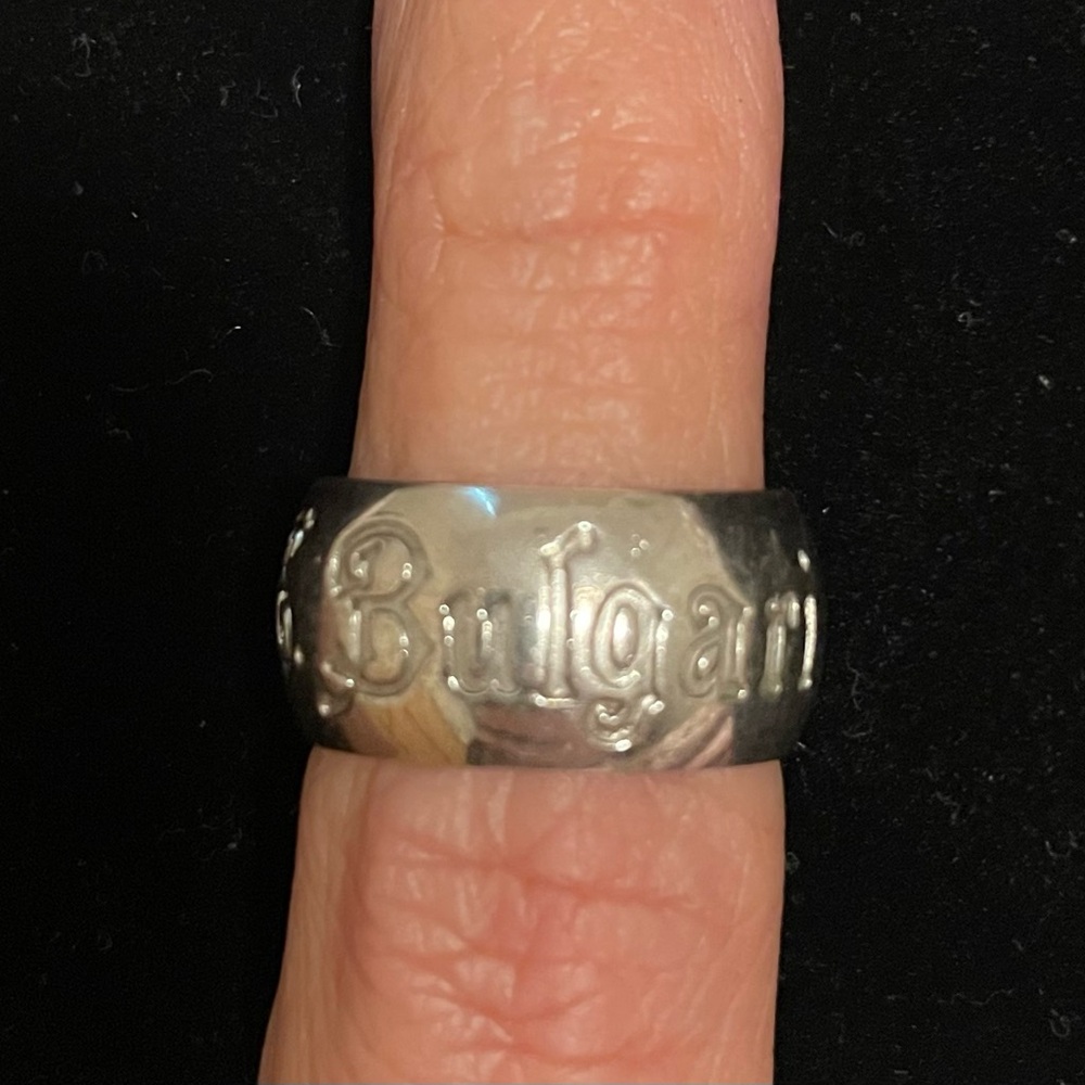 Vintage Limited Edition Bulgari Sterling Silver Ring